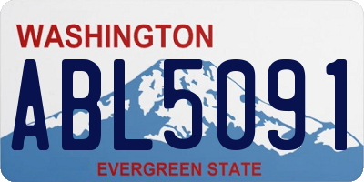 WA license plate ABL5091