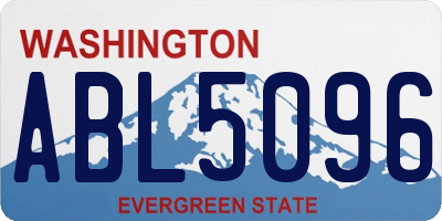 WA license plate ABL5096