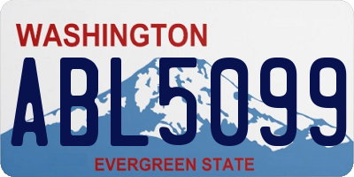 WA license plate ABL5099