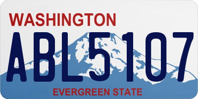 WA license plate ABL5107