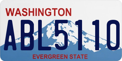 WA license plate ABL5110