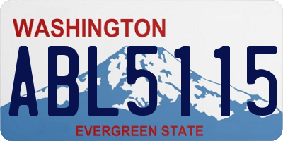WA license plate ABL5115