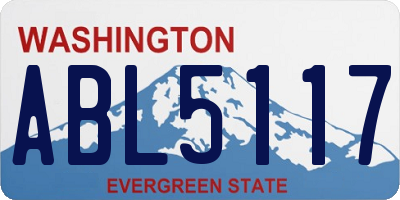 WA license plate ABL5117