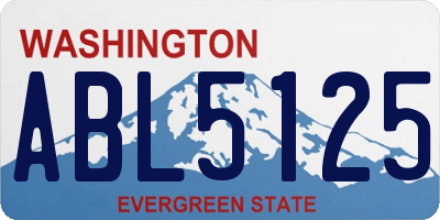 WA license plate ABL5125