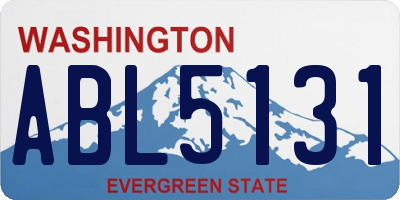 WA license plate ABL5131