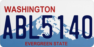 WA license plate ABL5140