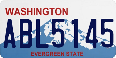 WA license plate ABL5145