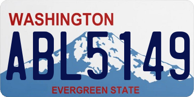 WA license plate ABL5149