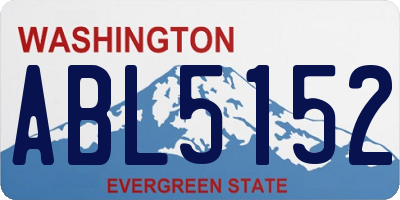 WA license plate ABL5152