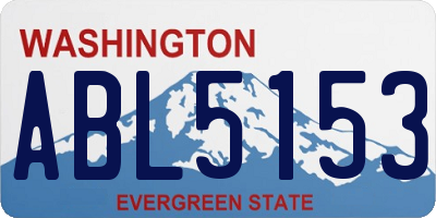 WA license plate ABL5153