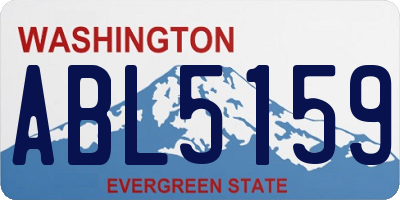 WA license plate ABL5159