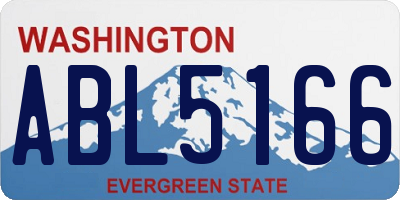 WA license plate ABL5166