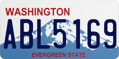 WA license plate ABL5169