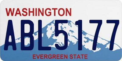 WA license plate ABL5177