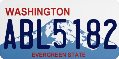 WA license plate ABL5182