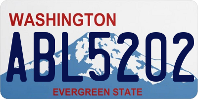 WA license plate ABL5202