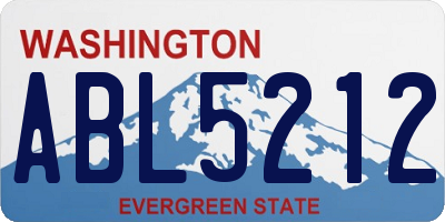 WA license plate ABL5212