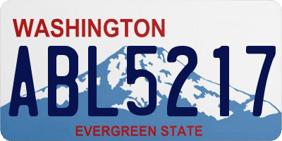 WA license plate ABL5217