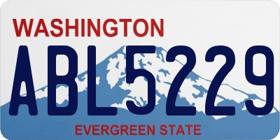 WA license plate ABL5229