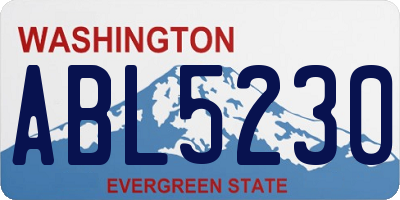 WA license plate ABL5230