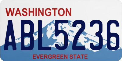 WA license plate ABL5236