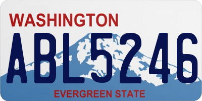 WA license plate ABL5246