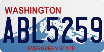 WA license plate ABL5259