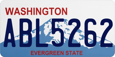 WA license plate ABL5262