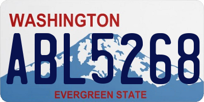 WA license plate ABL5268