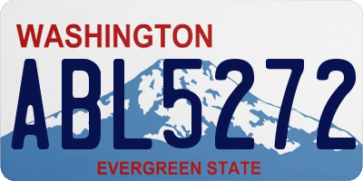 WA license plate ABL5272