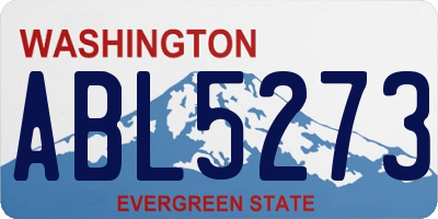 WA license plate ABL5273