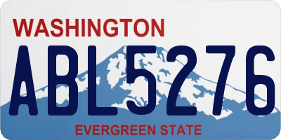 WA license plate ABL5276