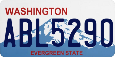WA license plate ABL5290