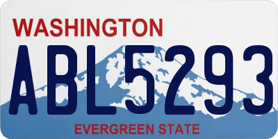 WA license plate ABL5293