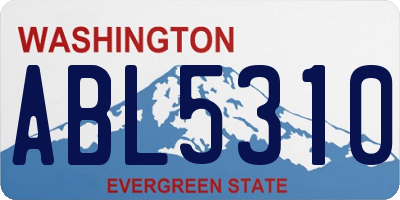 WA license plate ABL5310