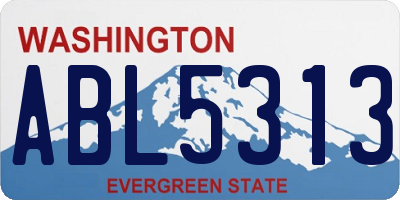 WA license plate ABL5313