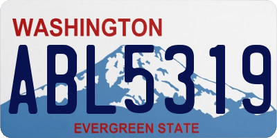 WA license plate ABL5319