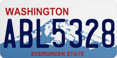 WA license plate ABL5328
