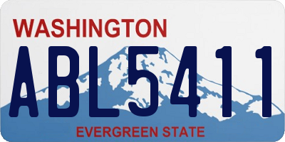 WA license plate ABL5411