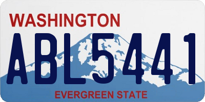 WA license plate ABL5441