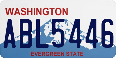 WA license plate ABL5446