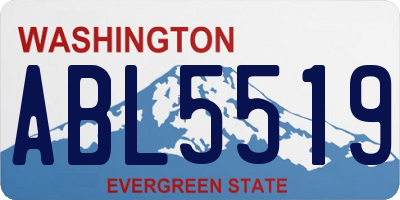 WA license plate ABL5519