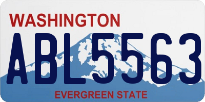 WA license plate ABL5563