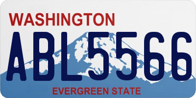 WA license plate ABL5566