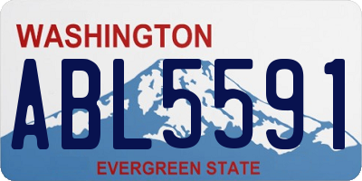 WA license plate ABL5591