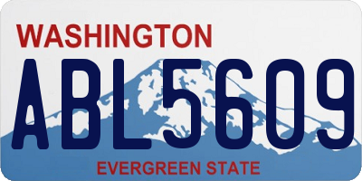 WA license plate ABL5609