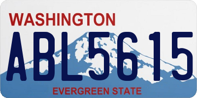 WA license plate ABL5615