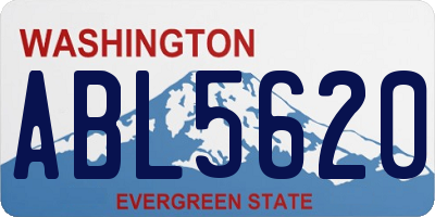 WA license plate ABL5620