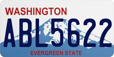 WA license plate ABL5622