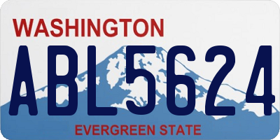 WA license plate ABL5624